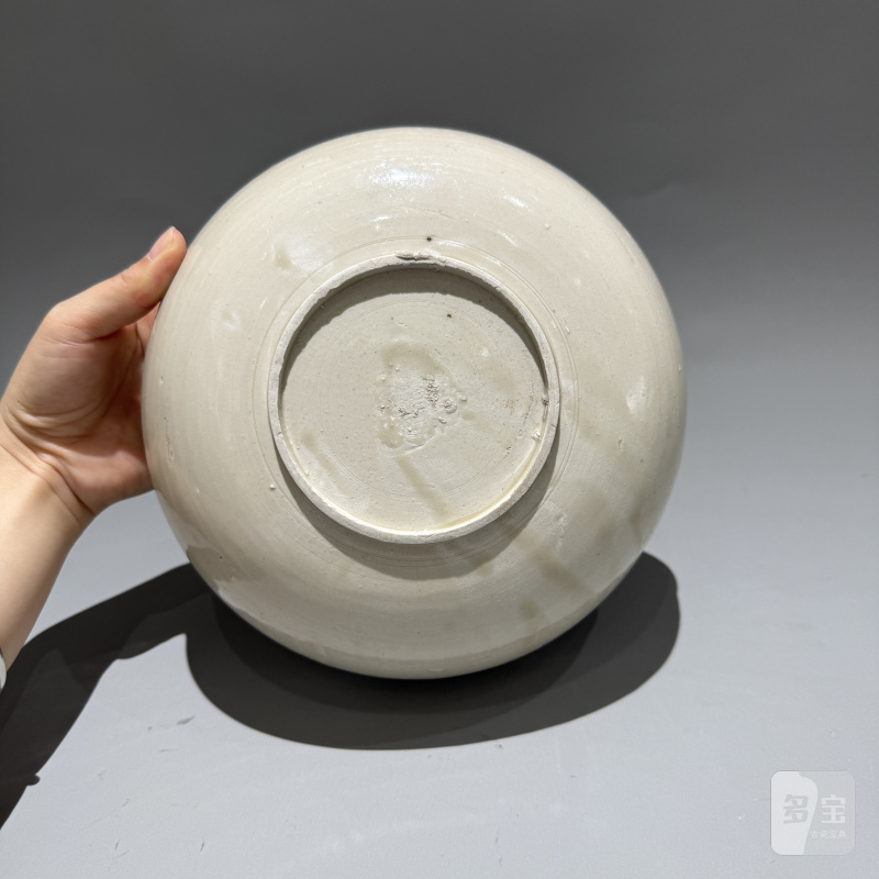 明代 白釉双鱼纹钵 - 图11